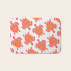 Sea Turtle - Melon Palette Bath Mat Gallery Image 1