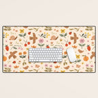 In Bloom - Gouache Nature Print Desk Mat Gallery Image 1