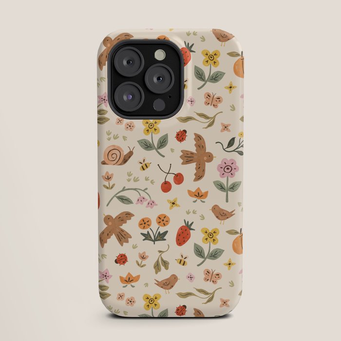 In Bloom - Gouache Nature Print iPhone Case Gallery Image 19