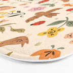 In Bloom - Gouache Nature Print Bath Mat Gallery Image 3