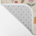 In Bloom - Gouache Nature Print Bath Mat Gallery Image 2