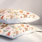 In Bloom - Gouache Nature Print Pillow Sham Gallery Image 3