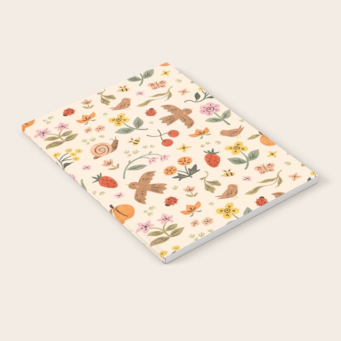 In Bloom - Gouache Nature Print Notebook Gallery Image 1