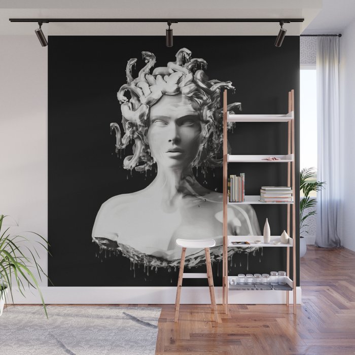 Silver Medusa Wall Mural Gallery Image 1