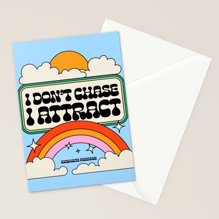 Don't Chase, Attract Stationery Card Gallery Image 2