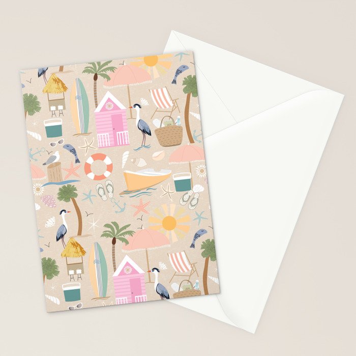 Beach vibe Stationery Card Gallery Image 2