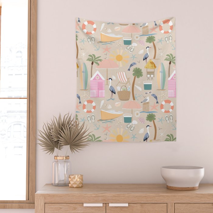 Beach vibe Wall Tapestry Gallery Image 2