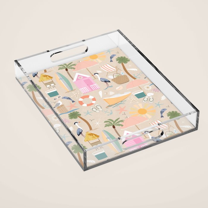 Beach vibe Acrylic Tray Gallery Image 1