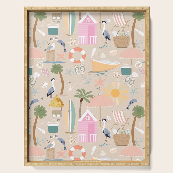 Beach vibe Serving Tray Gallery Image 1