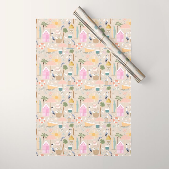 Beach vibe Wrapping Paper Gallery Image 1