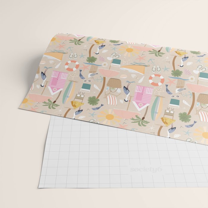 Beach vibe Wrapping Paper Gallery Image 2
