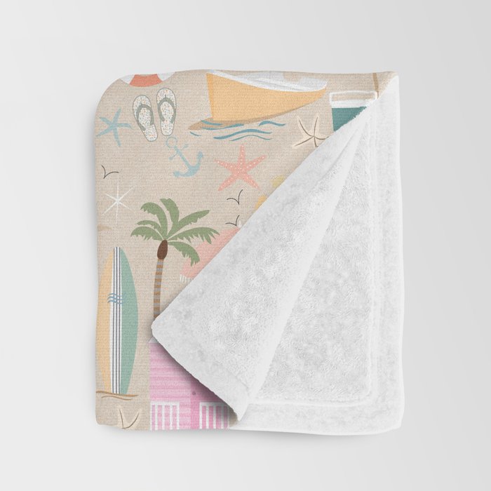 Beach vibe Throw Blanket Gallery Image 3