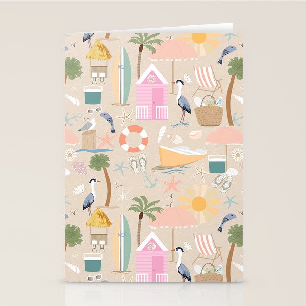 Beach vibe Stationery Card Gallery Image 1