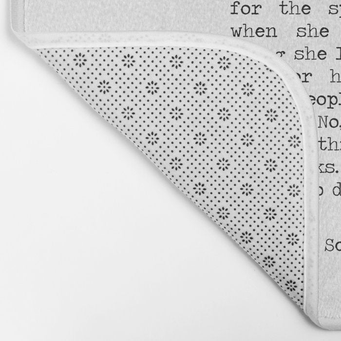 Beautiful Quote F. Scott Fitzgerald Bath Mat Gallery Image 2