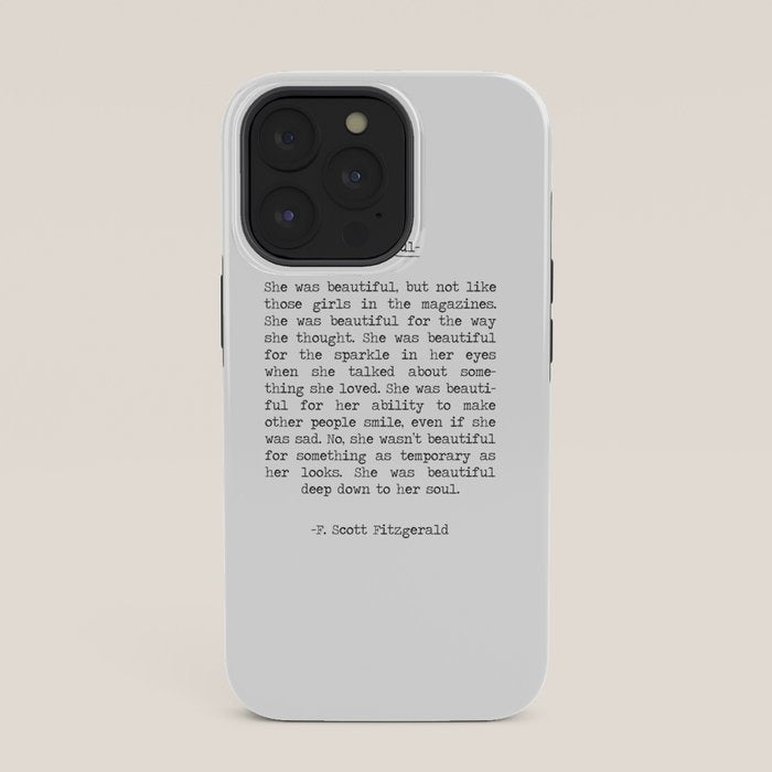 Beautiful Quote F. Scott Fitzgerald iPhone Case Gallery Image 35