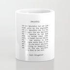 Beautiful Quote F. Scott Fitzgerald Coffee Mug Gallery Image 4