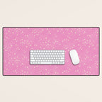 Stars - Pink Desk Mat Gallery Image 1