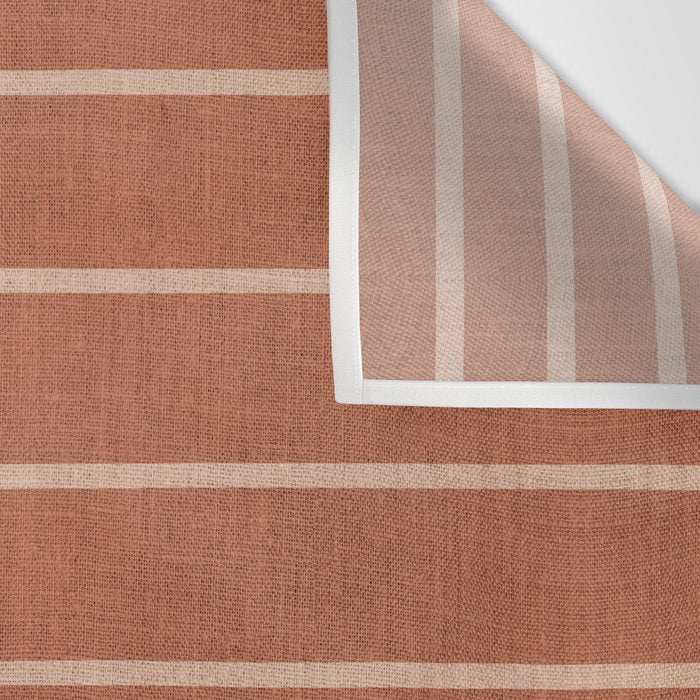 Geometric Art, Colorful Stripes, Terracotta Wall Tapestry Gallery Image 3