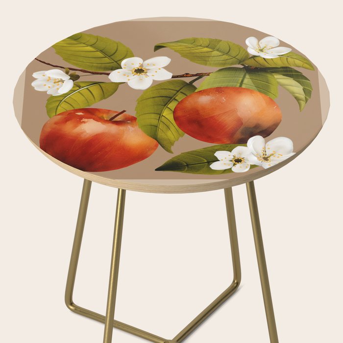 Apples Botanical Art 2 Side Table Gallery Image 2