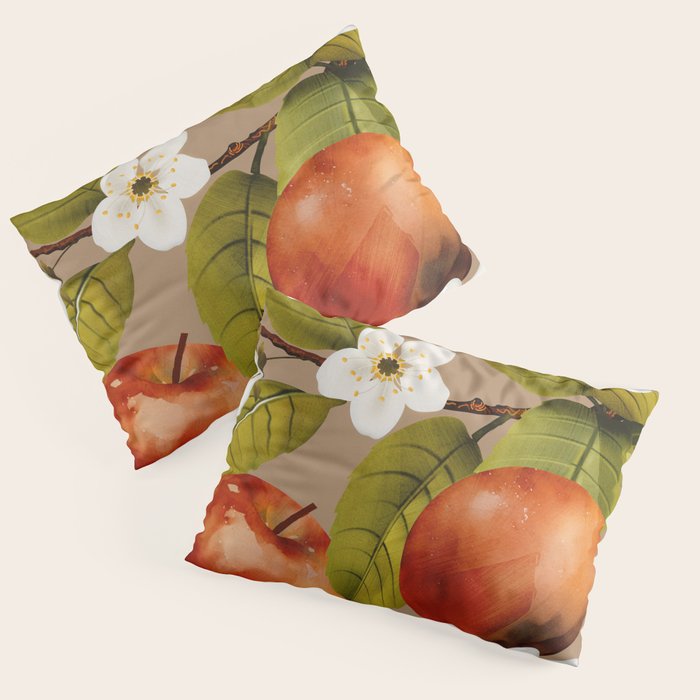 Apples Botanical Art 2 Pillow Sham Gallery Image 3