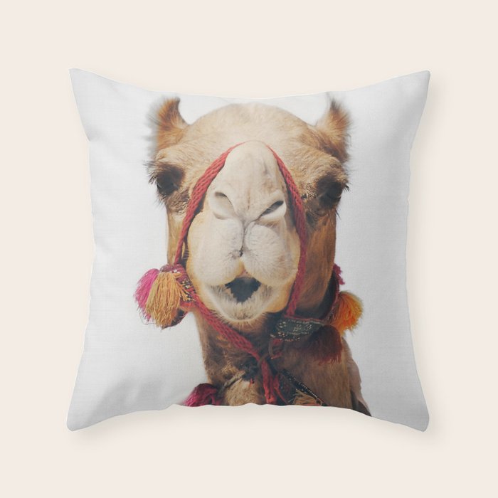 Camel Throw Pillow Gallery Image 6
