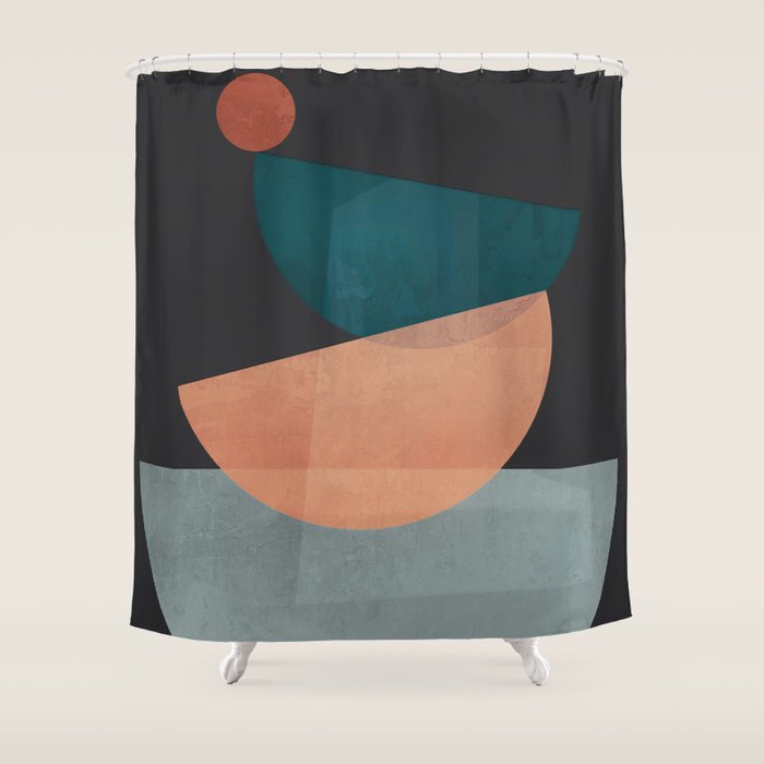 Modern Abstract Art 14 Shower Curtain Gallery Image 1