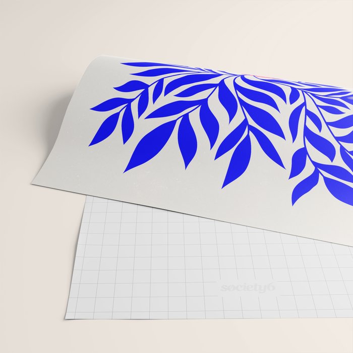 Ruby Pink Vase & Electric Leaves: Vases & Stuff 01 Wrapping Paper Gallery Image 2