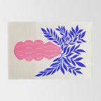Ruby Pink Vase & Electric Leaves: Vases & Stuff 01 Rug Gallery Image 2