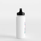 Life is Tough But So Are We rainbow watercolor typography design Water Bottle Gallery Image 3