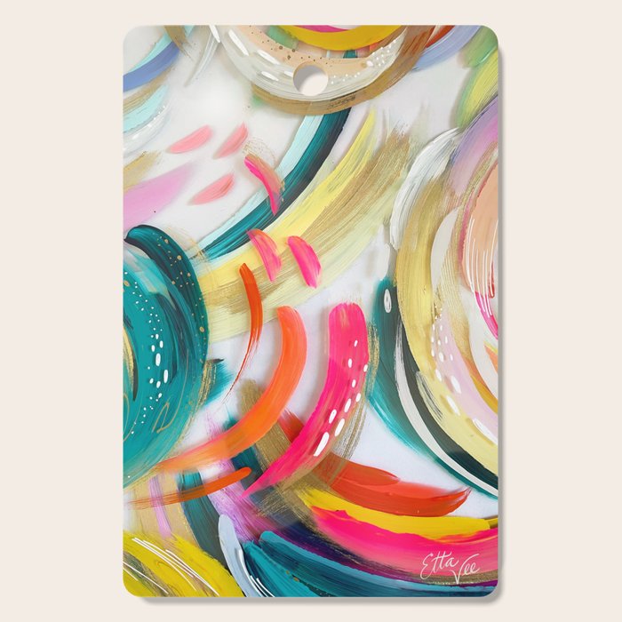 EttaVee Brushstroke no. 180 Cutting Board Gallery Image 1