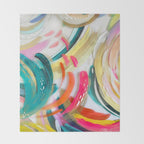 EttaVee Brushstroke no. 180 Throw Blanket Gallery Image 2