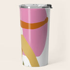 Woman carrying a big heart Travel Mug Gallery Image 2