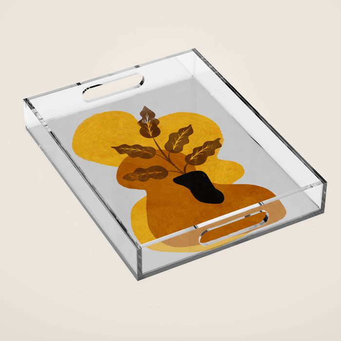 abstract vase shape fall Acrylic Tray Gallery Image 1