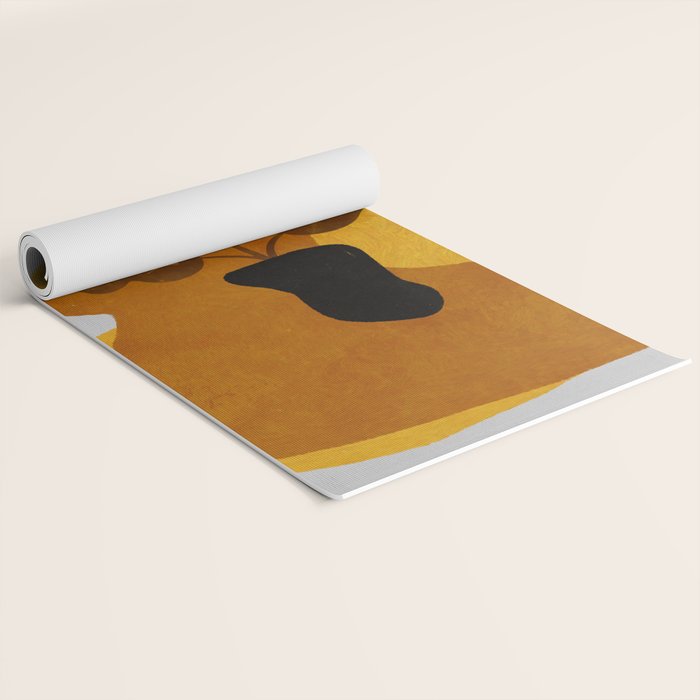 abstract vase shape fall Yoga Mat Gallery Image 2