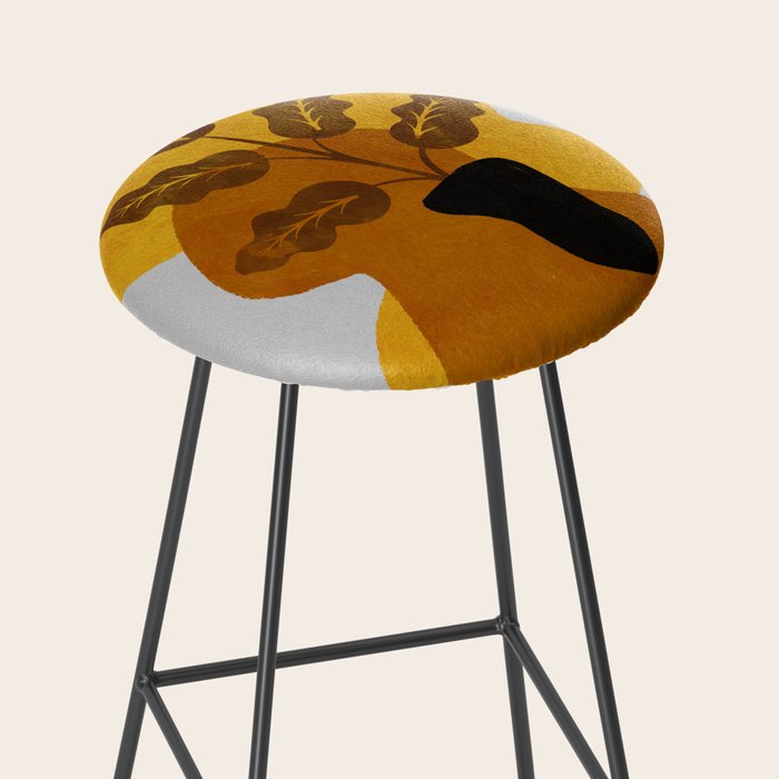 abstract vase shape fall Stool Gallery Image 2