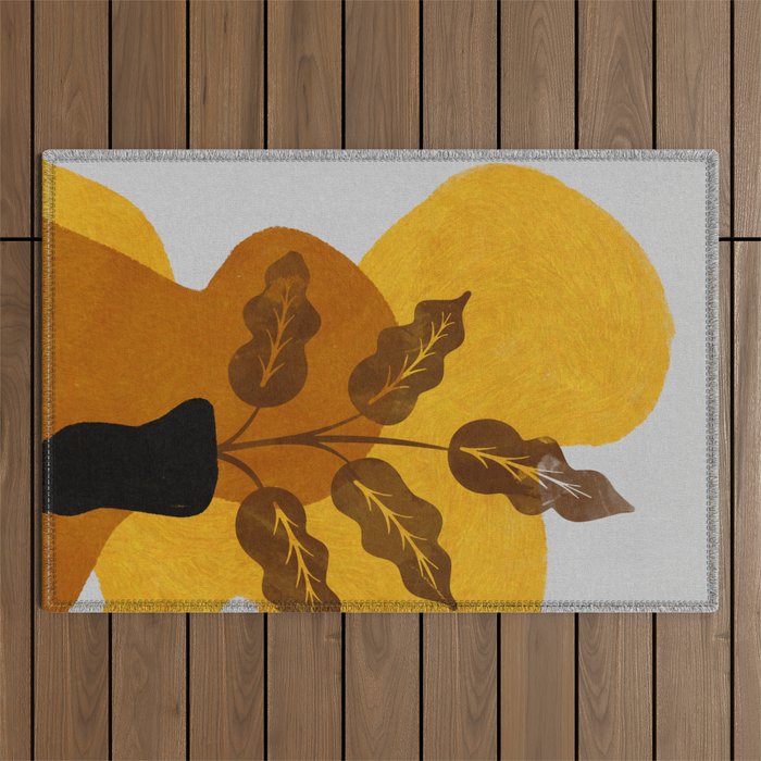 abstract vase shape fall Outdoor Rug Gallery Image 1