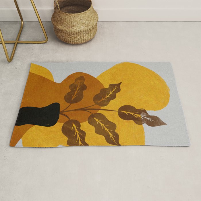 abstract vase shape fall Rug Gallery Image 1