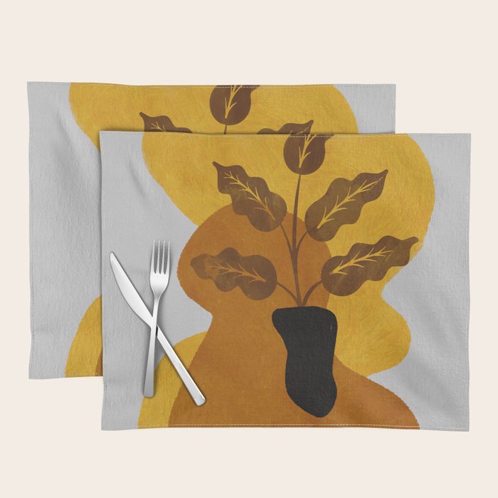 abstract vase shape fall Placemat Gallery Image 1