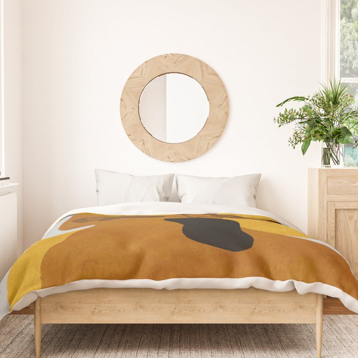 abstract vase shape fall Duvet Cover Gallery Image 3