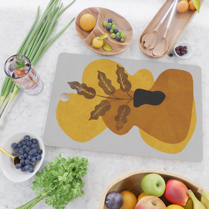 abstract vase shape fall Cutting Board Gallery Image 2