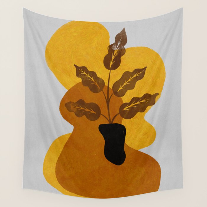 abstract vase shape fall Wall Tapestry Gallery Image 4
