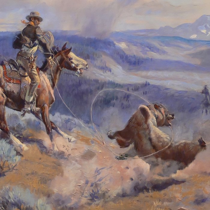 Charles Marion Russell - Loops And Swift Horses Coffee Mug Gallery Image 2