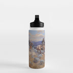 Charles Marion Russell - Loops And Swift Horses Water Bottle Gallery Image 3