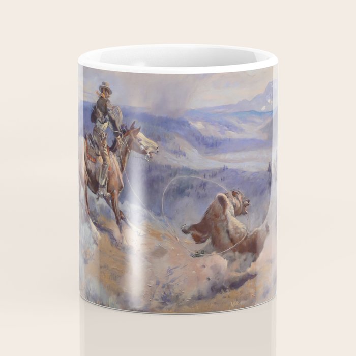 Charles Marion Russell - Loops And Swift Horses Coffee Mug Gallery Image 4