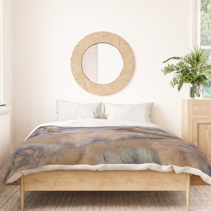 Charles Marion Russell - Loops And Swift Horses Duvet Cover Gallery Image 3