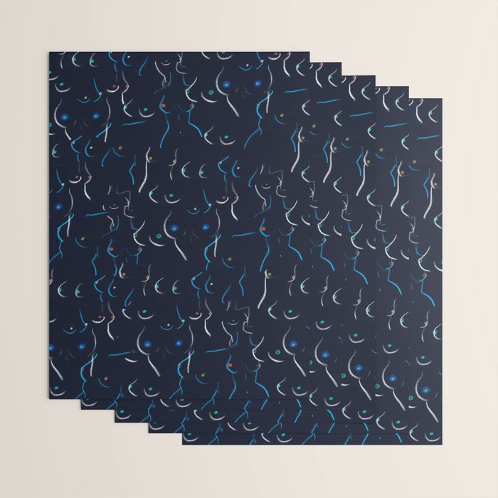 Breasts in Night Wrapping Paper Gallery Image 3