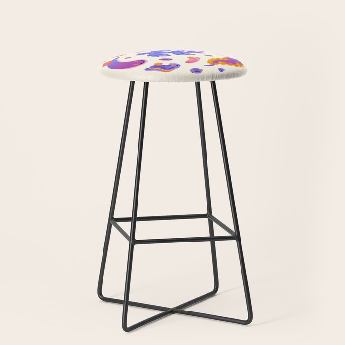 sea slug - pastel Stool Gallery Image 1