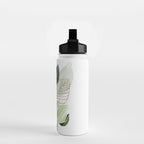 Forest Bouquet - Green Leaves Watercolor Water Bottle Gallery Image 2