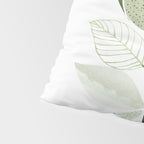 Forest Bouquet - Green Leaves Watercolor Pillow Sham Gallery Image 4