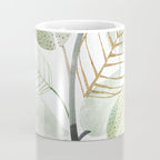 Forest Bouquet - Green Leaves Watercolor Coffee Mug Gallery Image 4